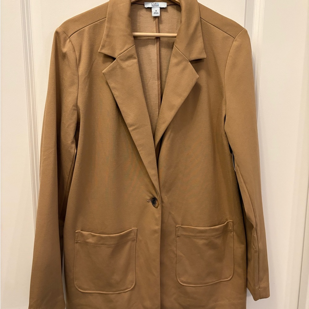 Tan Women's Blazer Coat